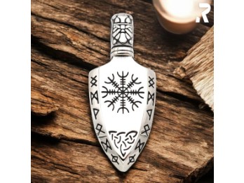 Rockyfy Anhänger Vegvisir Spaar ADF003 Edelstahl