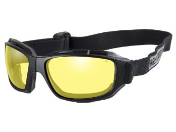 Harley-Davidson Brille gelben Gläsern Zusammenklappbarer Schwarzer Rahmen
