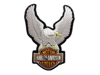Harley-Davidson Aufnäher Upwinged Eagle LG Silver