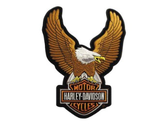 Harley-Davidson Aufnäher Upwinged Eagle LG Braun