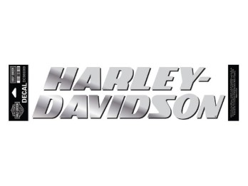 Harley-Davidson Aufkleber Schriftzug Chrom