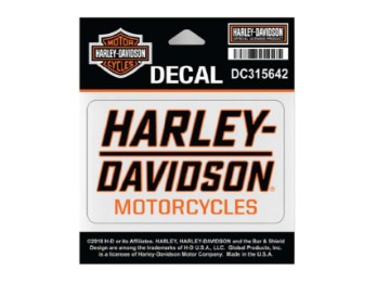 Harley-Davidson Aufkleber Schriftzug Klar
