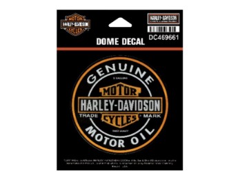 Harley-Davidson Aufkleber Moteröl Kuppelförmig