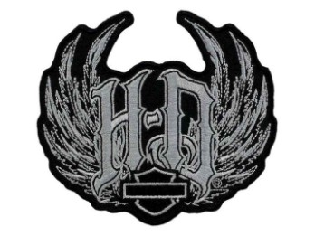 Harley-Davidson Aufnäher Geflügelte Initialien H-D