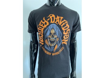 Harley-Davidson Dealershirt Reaper Skull Schwarz