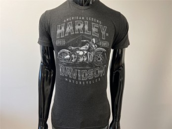 T-Shirt, Hometown, Harley-Davidson, Grau