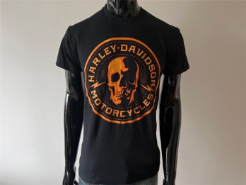 T-Shirt, Simple Skull, Harley-Davidson, Schwarz