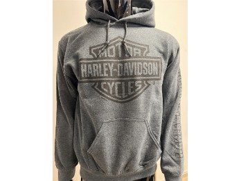 Harley-Davidson Hoodie Bar & Shield Grau