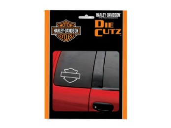 Harley-Davidson Fensteraufkleber Bar & Shield Chrom