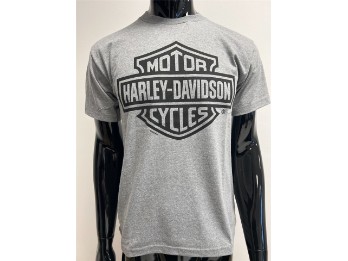 Harley-Davidson T-Shirt Bar & Shield Grau