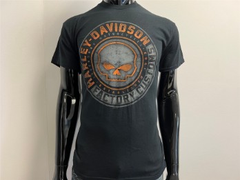 T-Shirt, Halo, Harley-Davidson, Schwarz