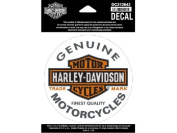 Harley-Davidson Aufkleber Bar & Shield 