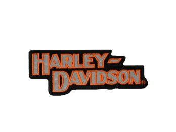 Patch, H-D Reflektion, Harley-Davidson, Schwarz/Orange