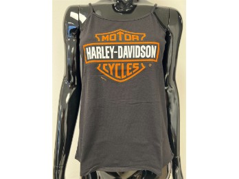 Harley-Davidson Damen Top Bar & Shield Schwarz / 3000151
