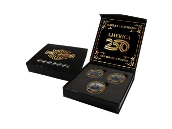 Harley-Davidson A250 Ride Through History Münzbox Set Sammelmünzen HD-228636-02   682608019730