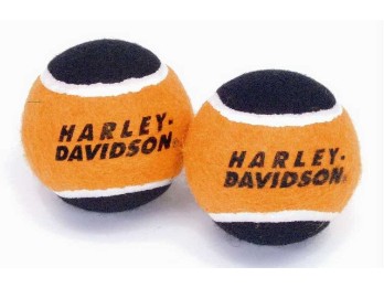 Hundespielzeug, Dog Tennis Balls, 2er Set, Harley-Davidson, Schwarz/Orange