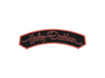 Harley-Davidson Aufnäher Schrieftzug Pink