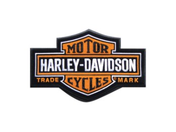 Harley-Davidson Aufnäher Bar & Schield orange