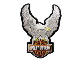 Harley-Davidson Aufnäher Upwinged Eagle SM Silver
