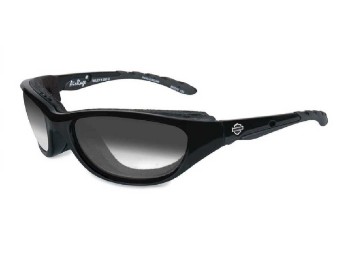 Harley-Davidson Sonnenbrille Airrage LA Graue Gläser Schwarzglanz Rahmen