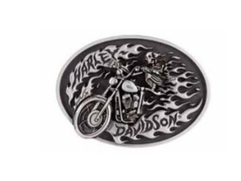 Harley-Davidson Gürtelschnalle High on Fire Silber