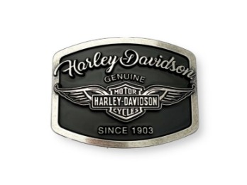 Harley-Davidson Gürtelschnalle Wings Buckle Silber 