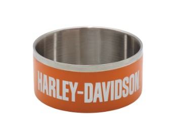 Harley-Davidson Edelstahlnapf für Hunde und Katzen Doppelwandig Orange HDX-90200 small