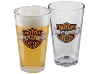 Harley-Davidson Glas-Set Bar & Shield