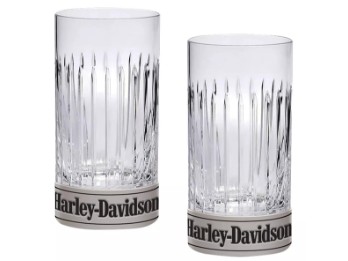 Harley-Davidson Metallfuß Highball Glas Set HDX-98740