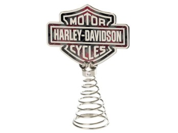 Harley-Davidson Holiday Plaid Weihnachtsbaum-Spitze