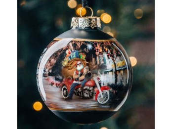 Harley-Davidson Weihnachtskugel H-D Biker Santa 2025