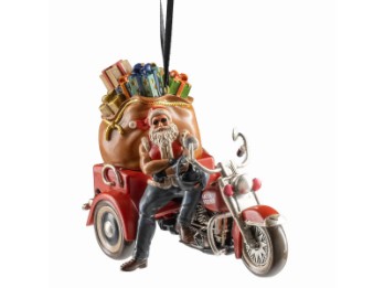 Harley-Davidson Biker Santa Ornament 2025