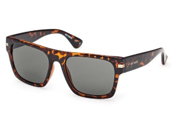 Harley-Davidson® Herren-Sonnenbrille mit Metallakzenten, Schildpatt-Gestell und grünen Gläsern HM00007 52N