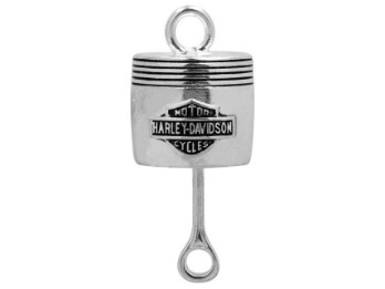 Harley-Davidson Ride Bell Bar & Shield, Piston Silber