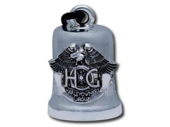 Ride Bell, HOG Emblem, Harley-Davidson, Silber