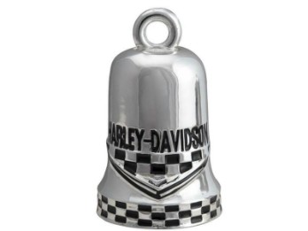 Harley-Davidson Ride Bell "Race Flag" Silber