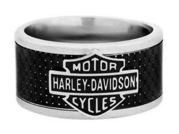 Harley-Davidson Ring Bar & Shield Silber