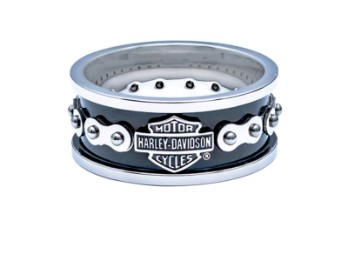 Harley-Davidson Ring Steel Bike Chain Silber