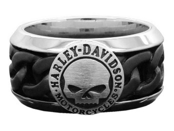 Harley-Davidson Ring Willie G. Skull Schwarz 