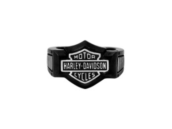Ring, Bar & Shield, Black Edge, Harley-Davidson