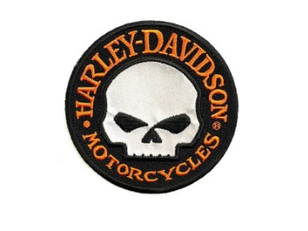 Harley-Davidson Patch zum Aufnähen, Reflektierend, Willie G. Skull 179688  682608011673