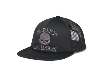 Cap, Willie G™ Skull Trucker, Harley-Davidson, Schwarz