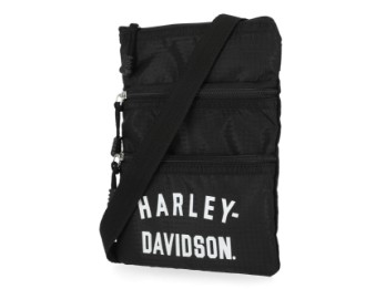 Harley-Davidson® Damen Deluxe Nylon-Umhängetasche mit verstellbarem Schultergurt MHW077/08