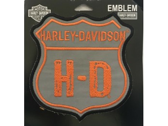 Harley-Davidson Harley Rebel Winged Skull Medium Patch Grau