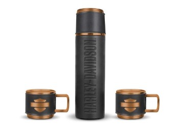 Harley-Davidson Thermoskanne & Tassen-Set "H-D Open B&S Thermos & Mug" HDX-98664