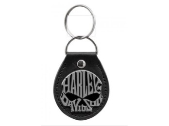 Harley-Davidson Keychain Skull schwarz