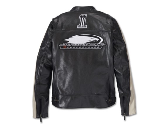Harley-Davidson Enduro Screamin' Eagle Leather Jacket Schwarz
