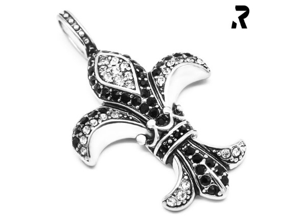 fleur-de-lis-lilie-anhaenger-edelstahl-schwarz-silber-schmucksteine-rockyfy-02-03_600x600