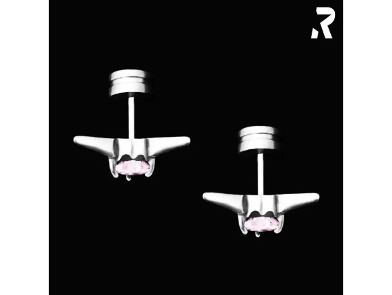 Fluegel Ohrstecker pinker Herz Ohrstecker mit Drehverschluss Engelsfluegel Ohrschmuck Bikerschmuck Rockyfy 05_800x800