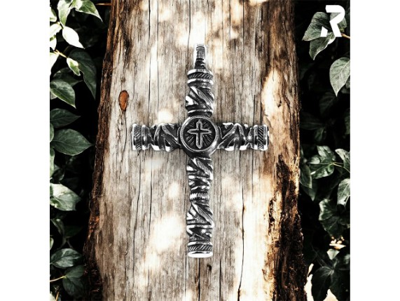 Kreuz Anhaenger Maenner Frauen Edelstahlschmuck Silber Edelstahl Rockyfy 15-01_1920x1920